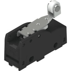 Mikrospínač Plast, 1NO+1NC, Válečková páka, Skokový spínací člen, IP00 MKV12R45