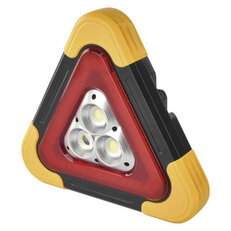 LED varovný trojúhelník, nabíjecí, COB LED + červená LED EMOS P4010
