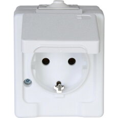 100602003 Earthed socket outlet with hin