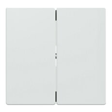 Dvojitá klapka, Merten System M, active white, termoplast lesklý 432525