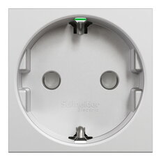 Zásuvka SCHUKO NOVÁ UNICA 2P+E 250V/16A, clonky, bezšroubová, Aluminium