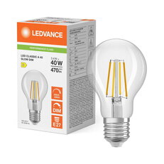 LEDCLA40GLOWDIM3.4W930 FILCL E27 P LEDV