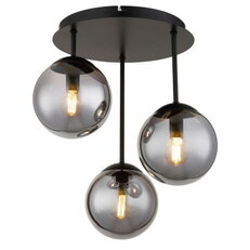 Stropní svítidlo HARMON černá matná 3x E14, max. 25W LED 230V GLOBO 47441-3S