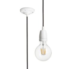 FABIO závěsná sada černá porcelán 230V E27 42W RENDL R10618
