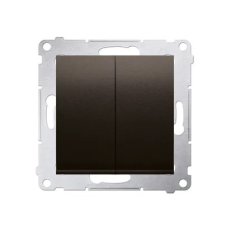 Spínač sériový IP44, 5, 10AX, 250V, hnědá matná metalizované