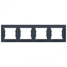 Sedna Rámeček čtyřnásobný, Graphite SCHNEIDER SDN5800770