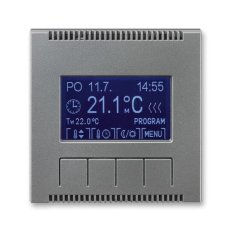 Termostat pokojový programovatelný 3292M-A10301 36 ocelová Neo ABB