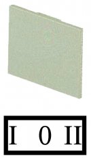 Eaton 93SQ25 Popisovací štítek do nosiče štítků, bílý, I-0-II