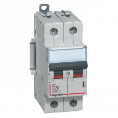 DX3 JISTIČ, 2 PÓLOVÝ, CHAR. C,20A 10000A/16KA LEGRAND 409203