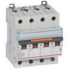 DX3 JISTIČ, 4 PÓLOVÝ, CHAR. C,20A 25KA LEGRAND 409795