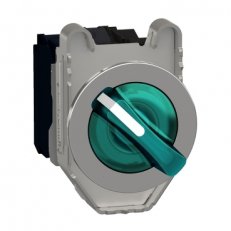 Ovládač otočný prosvětlený,Zelená 2 pozice pevné 120V 1Z SCHNEIDER XB4FK123G5