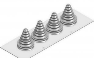 RZF15 Al deska s 10 průchodkami 14..68mm š.5 ABB 2CPX046618R9999