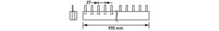 Propojovací lišta  B S039-3-16/080 D0 3P, 0.97 m, 3 x 16mm2 DOEPKE 09980142