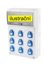 Zásuvková skříň ZSF90000000.1/3952 IP54 jištěná s chráničem 40/4/003 v755