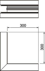 Vnější roh OBO GA-SA70170EL pro kanál Rapid 80 70x170mm Hliník Alu eloxováno