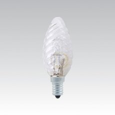 Halogenová žárovka CLASSIC ES 18W B35 230-240V E14 TWISTED CLEAR NBB 300300118