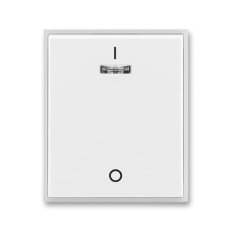 Kryt vypínače s potiskem 3S 3558E-A00933 01 bílá/ledová bílá Element Time ABB