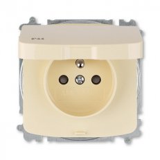 ABB TANGO Zásuvka s clonkami IP44 bezšroubové svorky slonová kost 5519A-A02997 C