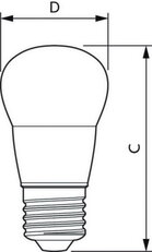 LED žárovka PHILIPS CorePro Lustre ND 5-40W E27 827 P45 FR
