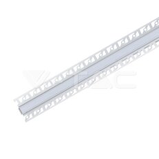 Aluminum Profile Set Milky Gypsum Inner Corner 2000mm, VT-8104 V-TAC SKU3362