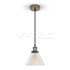 Závěsné svítidlo V-TAC Glass Transparent d180 VT-7185