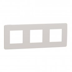 Krycí rámeček NOVÁ UNICA STUDIO COLOR trojnásobný, Light Grey/Bílý