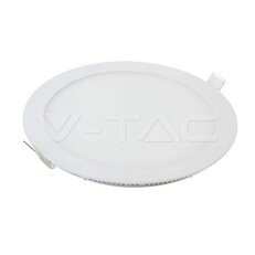 12W LED Premium Panel Downlight Round 3000K V-TAC SKU214857