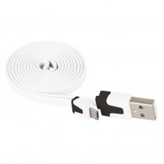 Kabel USB 2.0 A/M-MICRO B/M 1M bílý Emos SM7001W