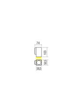 Nástěnné svítidlo QUAD AP LED COB 3W IP65 MW 3000K REDO 90084