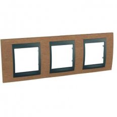 Unica Top Krycí rámeček trojnásobný, Cherry/Grafit SCHNEIDER MGU66.006.2M2