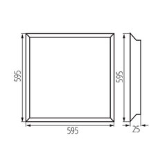LED panel BLINGO U24W 4000 60NW, KANLUX 37179
