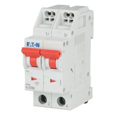 PLI-C10/2 Jistič PLI (bezšroubové svorky nahoře) char C 2-pólový 10kA 10A 101298