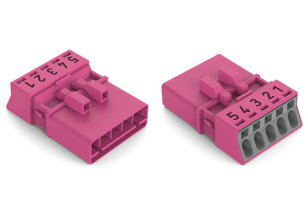 Zástrčka 5pól. Kód. B Růžová WAGO 890-295