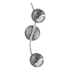 Bodové svítidlo BIMEDA 2xGU10-LED černý nikl/chrom 5,6W IP20 EGLO 31006
