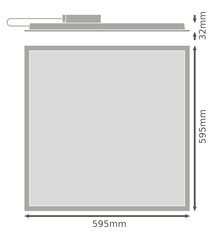 LEDVANCE PANEL ECO HLO 600 46W 840