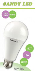 Sandy S2106 SANDY LED E27 A65 18W SMD 3000K