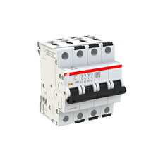 S304P-D6 4 fázový jistič 6 A char. D 25kA ABB 2CDS384001R0061