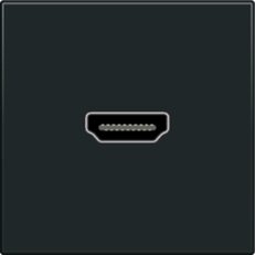 Zásuvka HDMI-HDMI-BLACK COATED NIKO 161-69417