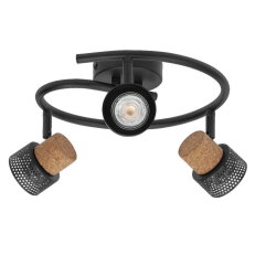 DECOR SPOT CORK SP 3X3.4W 927GU10BKLEDV
