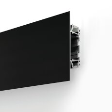 LED hliníkový profil KLUŚ PLAKIN-DUO 1m, černá ALUMIA A18069A07_1