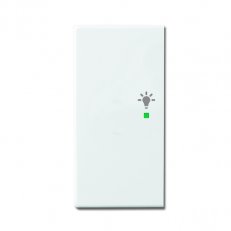 ABB Future linear,Solo Kryt 2nás levý symbol osvětlení studio bílá SRL-2-L-84