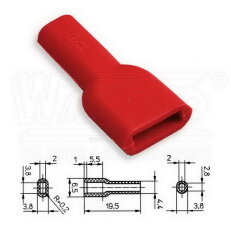 KRT2-28-PVC-RD kryt pro lisovací konekto