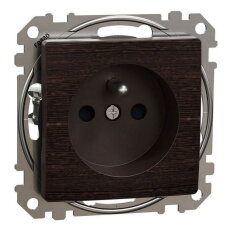 Zásuvka bezšroubová, Wenge,Sedna Design/Elements SCHNEIDER SDD181012U