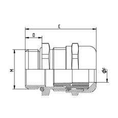 Kabelová vývodka SKINTOP MS-HF-M 12X1.5 LAPP 53112570