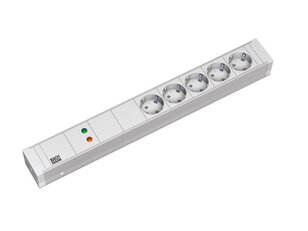 Bachman 333.002 19'' 1,5U 5xCEE7/3 1xOVP power, 2,0m, CEE7/7