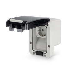 PROTECTA IP66  zásuvka jednoduchá SCHUKO 16A,250V, verze2 - pro montáž na omítku