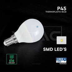 6,5W LED Bulb E14 P45 CREE Chip 6500K VT-270, V-TAC SKU218656