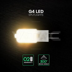 LED Spotlight Plastic 1,1W G4 3000K VT-201, V-TAC SKU24027