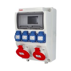 Zásuvková skříň ZSF40101000.V/3958 IP44 pouze vydrátovaná FAMATEL v1112