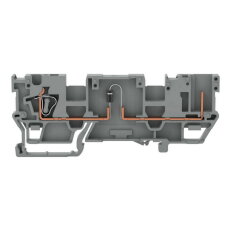 Základní svorka pro moduly, 1 vodič/1 kontakt, s diodou 1N4007, šedá
